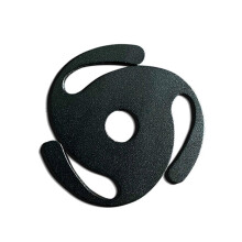 Adaptador de grabadora de 7 pulgadas (negro) para tocadiscos que proporciona estabilidad y reduce las
