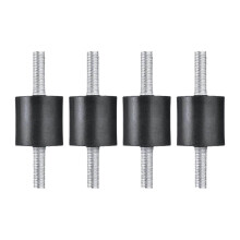 (30 mm x 30 mm M8) 4 Stück Gummihalterung Stoßdämpfer, Gummi Vibrationsisolator Halterungen Bolzen Robust