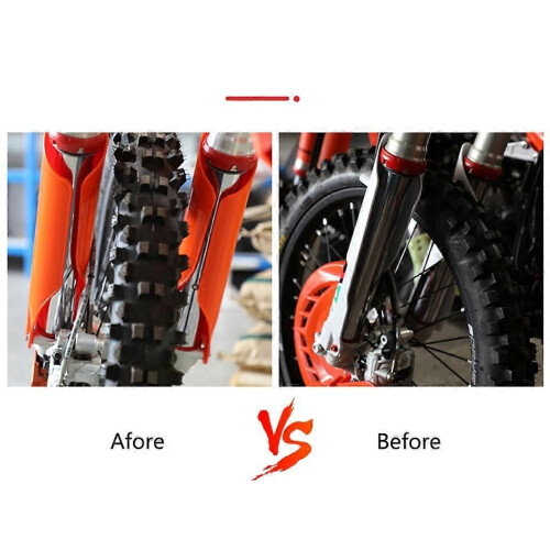 (Blau) Motorrad-Vorderradgabel-Abdeckung Gamaschen Boot Shock Protector Guard für CX125 2