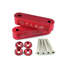 (Rot) Aluminium-Rennwagen Billet Hood Spacer Hood Riser für Honda Civic CRX Acura Integra EG EK