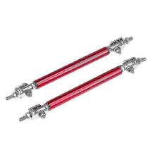 (100 mm rojo) Kit de soporte de barra de unión de puntal de barra divisoria de labio de parachoques