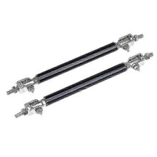 (75 mm Schwarz) Universell verstellbare Racing-Frontstoßstange Lip Splitter Rod Strut Tie Bar Support
