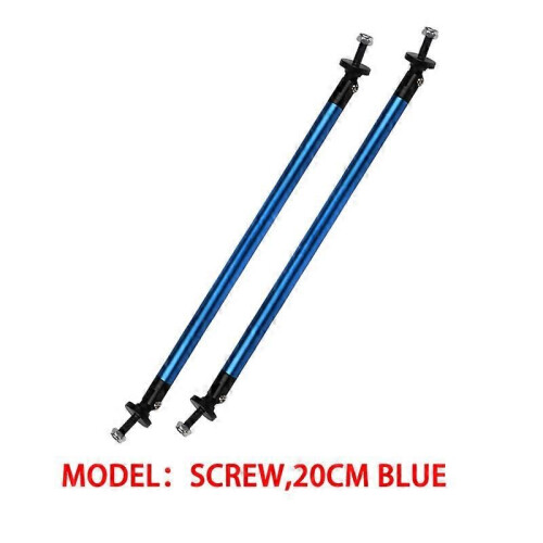 (20 cm blau) 2 Stück Universal JDM Einstellbare Auto Frontrahmen Stoßstange Lip Protector Rod Support