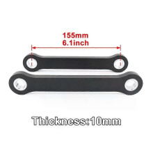 Kit de enlace de descenso para accesorios de motocicleta (negro de 1,5 pulgadas) para suspensión trasera