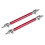 (75 mm Rot) Universell verstellbare Racing Frontstoßstange Lip Splitter Rod Strut Tie Bar Support Kit 1