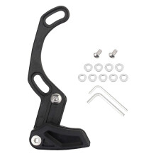 (Negro) Estabilizador de cadena Estabilizador de cadena de bicicleta de carretera de aleación de aluminio