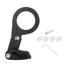 (Negro) Soporte tensor de cadena universal para bicicletas, protector de cadena de montaje directo bajo