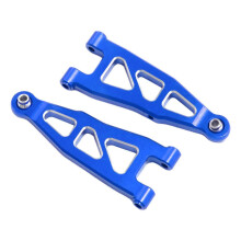 (Azul) Mejoras de antebrazo delantero de metal para piezas interiores de camión y automóvil a escala
