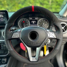 (Style A) Housse de volant Cardak pour Mercedes-Benz Classe A W176 W246 Classe C W204 C117 C218 X218