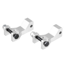(Plata) Kit de reducción de ATV delantero y trasero, aleación de aluminio para accesorios de motocicleta