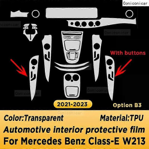 (RHD-B-3) Panneau de commande de boîte de vitesses et de navigation intérieur pour Mercedes-Benz Classe