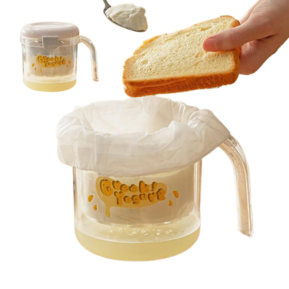 yogurt filter  yogurt filter with fine mesh bags â culinary accessories for making quark at home â teenagers adults family gray-image-OPC-PJ2DXSK-NEW