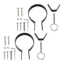 2 Sets of Ham Stand Parts for Ham Holder Original Ham Holder Ham Holder Ham Fixation Kitchen Utensil Holder Spanish Ham Holder Iron Black