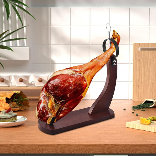 Wooden Ham Stand for Cutting Spanish Ham, Sturdy Kitchen Stand 1