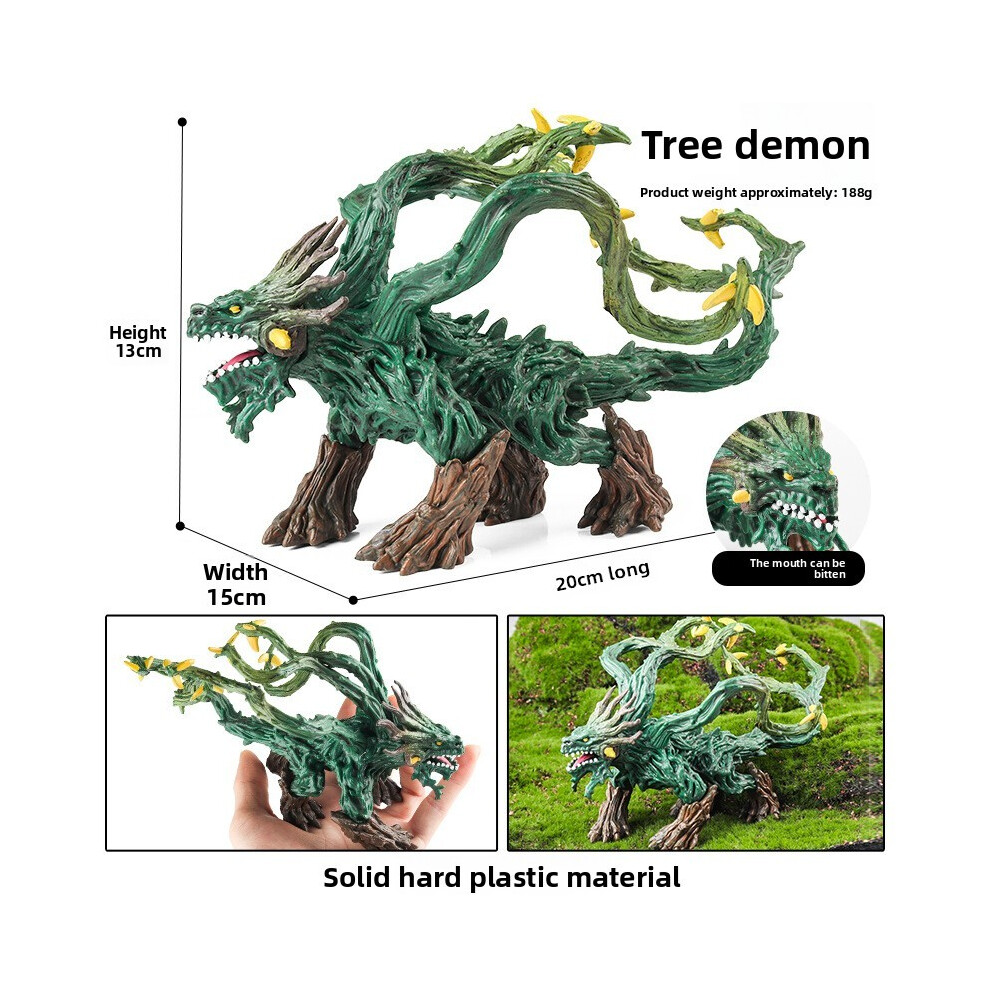 (Tree Monster) Demon Blue Tree Ice Monster Battle Turtle Mythical Warcraft Ornament Toy Model-image-OPC-PJ2F22X-NEW