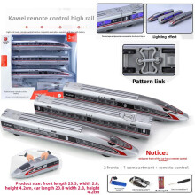 (Head Carriage Head) Rejuvenation China High Speed Rail Bullet Train Toys With Sound Lighting Gift