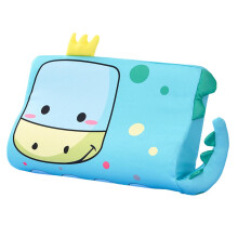 Schlummer Quiet Pillow for , Autism, Neck Support Pillow in Dinosaur Design, Toddler Pillow, 45 x 27 x 6 cm, Cotton Crown Dinosaur
