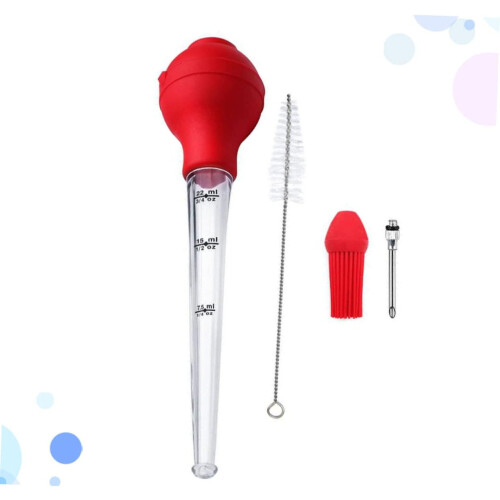 Turkey Spice Pump Tool for Pineapple Peeling Gadget Oil Dripper Grill Tool 2