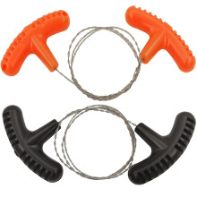 Stainless Steel Wire Saw 2 Pieces Pocket Saw String Saw for Outdoor Camping, 6268 cm