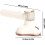 handheld fabric steamer, 100 ml tank 80W fast heating cordless iron White EU 4