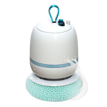 Electric household dishwasher with wireless operation and decontamination capability (blue)