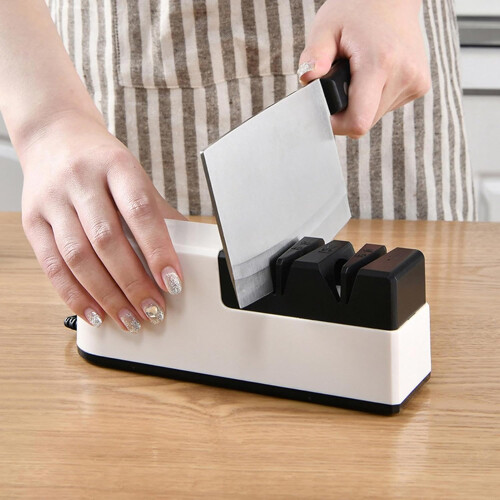 Automatic Scissor and Knife Sharpener, 4Stage Precision System, USB Rechargeable 1