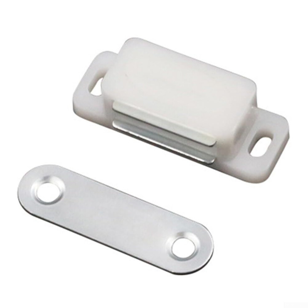 Magnetic Cupboard Catch Cupboard Magnetic Latch Door Catch Kitchen Cabinet Wardrobe (White) 6276012913018