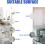 LEBQ Small Clear Plastic Suction Cups without Hooks 20mm20 Packs 4