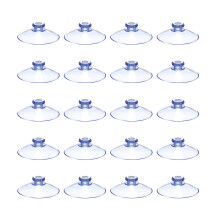 LEBQ Small Clear Plastic Suction Cups without Hooks 20mm20 Packs