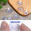 LEBQ Small Clear Plastic Suction Cups without Hooks 20mm20 Packs 3