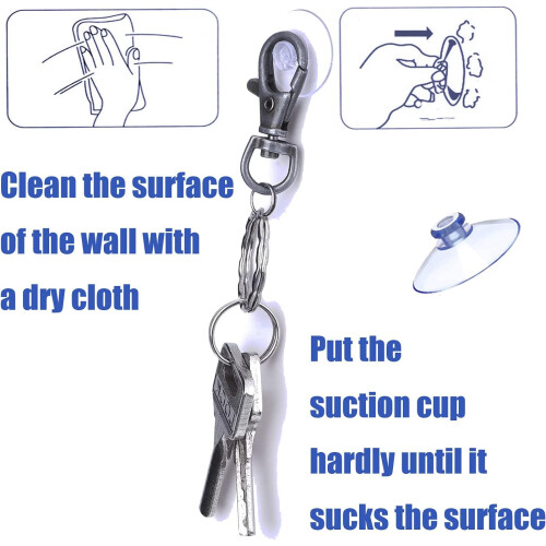 LEBQ Small Clear Plastic Suction Cups without Hooks 20mm20 Packs 1