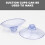 LEBQ Small Clear Plastic Suction Cups without Hooks 20mm20 Packs 5