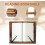 Foldable recipe book stand, wooden frame reading book shelf, tablet PC support stand 2