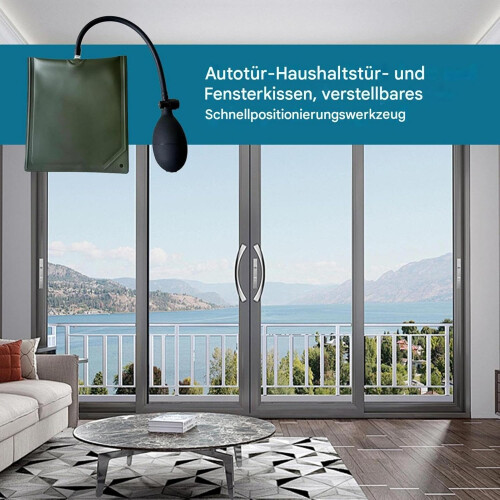 Luftkeilbeutelpumpe  Air wedge bag pump  Window tallation Inflatable cushion 2