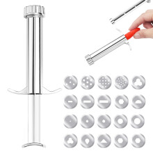 Ceramic Clay Extrusers Stainless Steel Clay Extruder for Sugar Paste Clay Tools for Modelling Silicone Rubber Clay Nuts or Nuts Tools Pole
