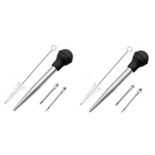 Turkey Spice Injector Stainless Steel 304 Black 26X5.6CM 2pcs