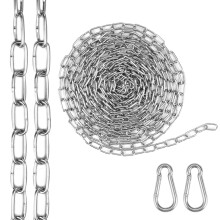 Stainless Steel Chain 5 m Diameter 2 mm, Sold by the Metre