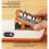ABS Fast Electric for Easy UK for Quick Knife Sharpener Electric Sharpener Sharpening Hatori Rolling Sharpener, Yellow 5