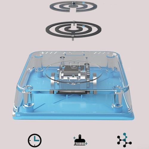 USB Dishwasher, Small USB Dishwasher, Electrolyzed Water, Free Installation, Efficient Cleaning (Blue) Blue 1