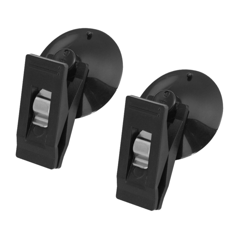 Suction Cup Hook With Clamp 2 Removable Ticket Card Storage Hooks Reusable Ticket Paper Towel Clamp, Suction Cup Card Ticket Clip 2 Packs 6276012916224