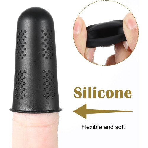 Silicone Finger Cushions, 3 Sizes, for Sewing, Ironing, Hot Glue 1