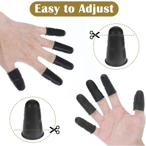 Silicone Finger Cushions, 3 Sizes, for Sewing, Ironing, Hot Glue 2