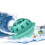 MiniUSBdishwasher, wireless, for the desk, for home, dormitory (green) 1