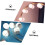 Magnified Triple Modern Lamp Mirror with Light Table LED White ABS 5