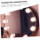 Magnified Triple Modern Lamp Mirror with Light Table LED White ABS 2