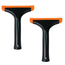 Silicone Window Squeegee, 2 Pieces for Car Windows, Mirrors, Glass (Black2Pack)