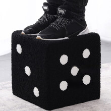 footstool footstool soft comfortable comfortable simple warm stable base cube stool for home in the living room bedroom (20x20x20cm) 20x20x20cm black