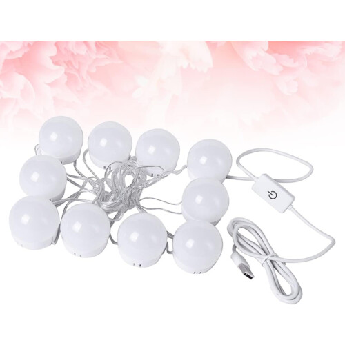 makeup mirror light, portable dressing table, LED light set, white 1