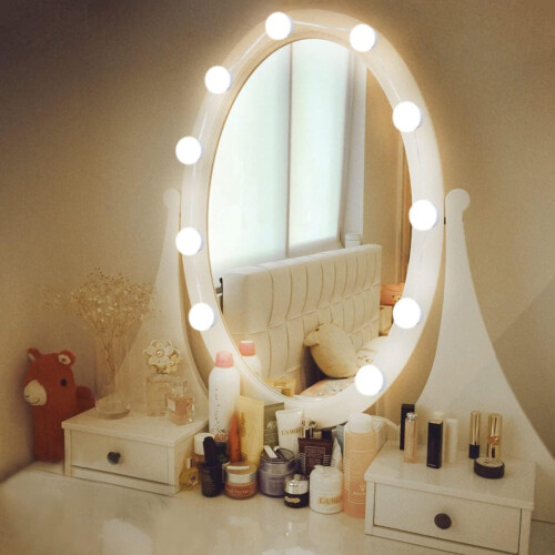 makeup mirror light, portable dressing table, LED light set, white 2