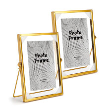 Retro Gold Glass Picture Frame, 15 x 20 cm, Angle of Clip 40 2x